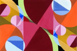 Area Broken by Perpendiculars Oil painting by Joseph Schillinger