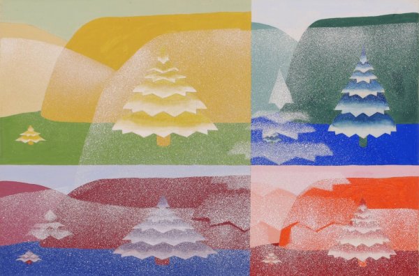 Trees  by Joseph Schillinger - Hand-Painted Oil Painting Reproduction