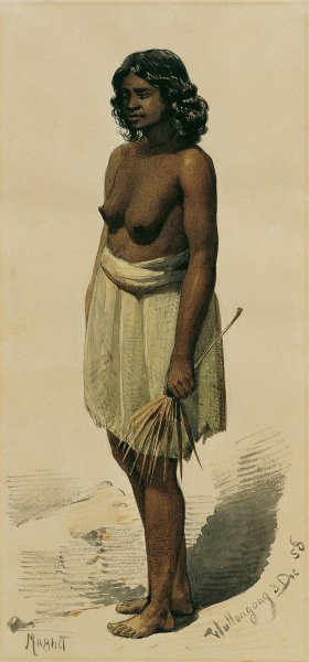 Eingeborenenmadchen aus Woolongong by Joseph Selleny Oil Painting