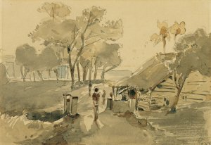 Point de Galle auf Ceylon by Joseph Selleny Oil Painting
