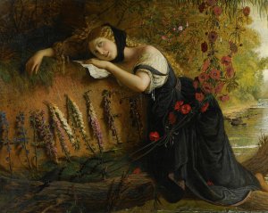 Ophelia by Joseph Severn Oil Painting