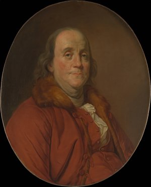 Benjamin Franklin by Joseph Siffred Duplessis Oil Painting