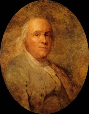 Benjamin Franklin Oil painting by Joseph Siffred Duplessis
