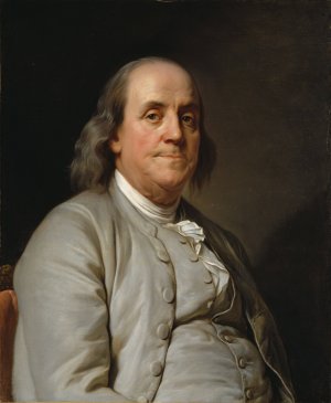 Benjamin Franklin by Joseph Siffred Duplessis Oil Painting