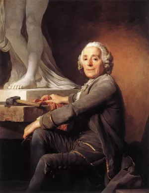 Christophe Gabriel Allegrain, Sculptor painting by Joseph-Siffred Duplessis