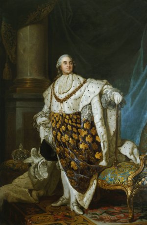 Louis XVI en costume de sacre by Joseph Siffred Duplessis Oil Painting