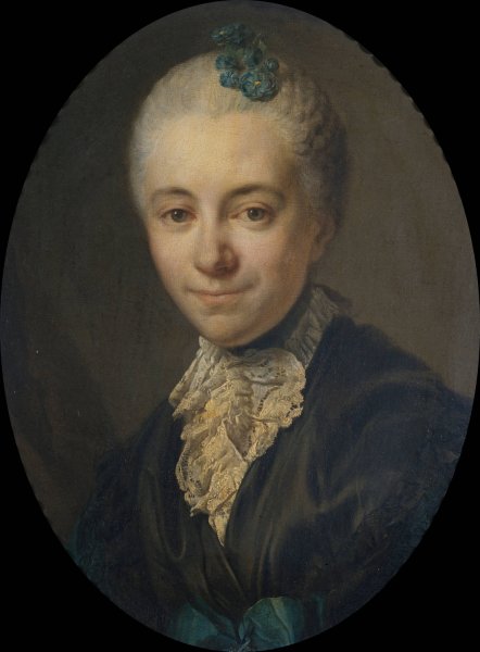 Portrait de femme  by Joseph Siffred Duplessis - Hand-Painted Oil Painting Reproduction