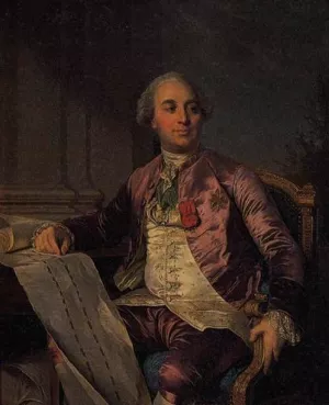 Portrait of the Comte d'Angiviller by Joseph-Siffred Duplessis Oil Painting