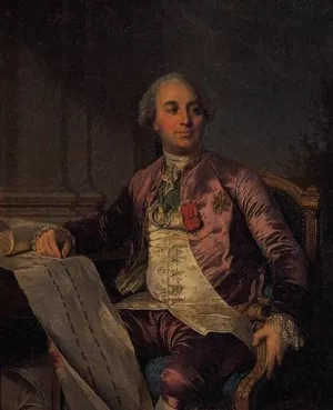 Portrait of the Comte d'Angiviller Oil painting by Joseph-Siffred Duplessis