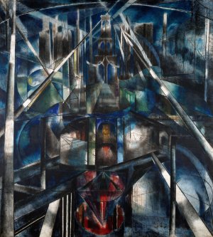 Brooklyn Bridge by Joseph Stella Oil Painting