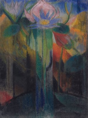 Jungle Foliage by Joseph Stella Oil Painting