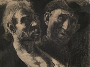 Miners by Joseph Stella Oil Painting