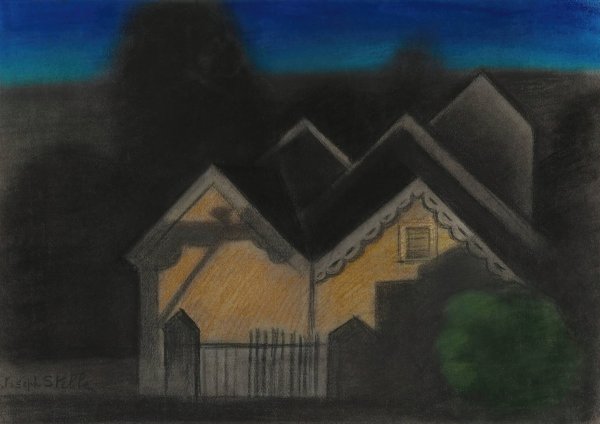 Nocturne II  by Joseph Stella - Hand-Painted Oil Painting Reproduction