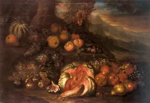 Still Life of Fruit by Joseph Teal Cooper Oil Painting