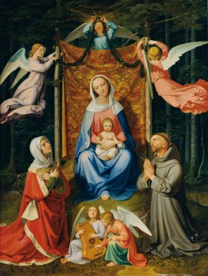 Waldesruhe by Joseph Von Fuhrich Oil Painting