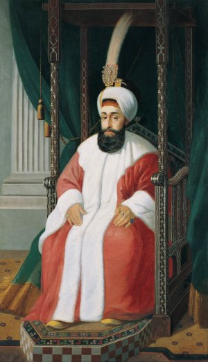 Sultan Selim III by Joseph Warnia-Zarzecki Oil Painting