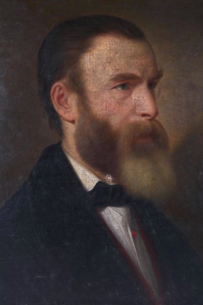 Main Product Photo of Bildnis eines Herrn mit Vollbart Painting by Joseph Weidner