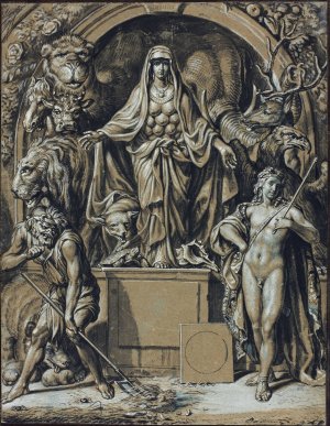 Diana of Ephesus as Allegory of Nature by Joseph Werner Oil Painting