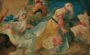 Anbetung by Joseph Winterhalder The Younger Oil Painting