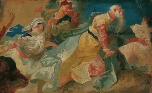 Anbetung Oil painting by Joseph Winterhalder The Younger