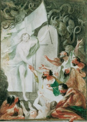 Christus in der VorhOlle by Joseph Winterhalder The Younger Oil Painting