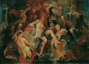 Das Bad der Diana by Joseph Winterhalder The Younger Oil Painting