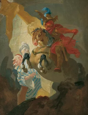 Reitender Feldherr by Joseph Winterhalder The Younger Oil Painting