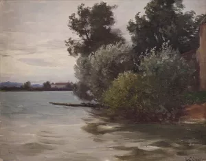 Am Chiemsee by Joseph Wopfner Oil Painting