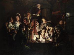 An Experiment on a Bird in an Air Pump by Joseph Wright Of Derby Oil Painting