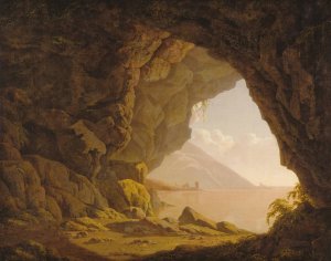 Cavern, near Naples by Joseph Wright Of Derby Oil Painting