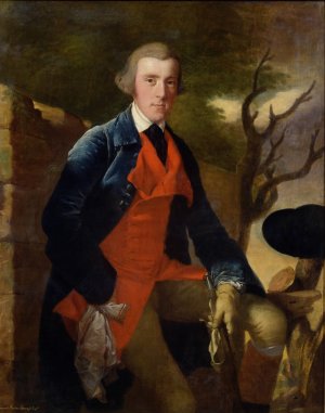 Edward Becher Leacroft of Wirksworth by Joseph Wright Of Derby Oil Painting