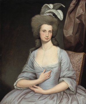 Elizabeth Stevens Carle by Joseph Wright Of Derby Oil Painting