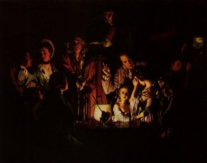 Experiment on a Bird in the Airpump by Joseph Wright Of Derby Oil Painting