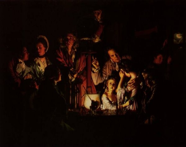 Experiment on a Bird in the Airpump by Joseph Wright Of Derby - Hand-Painted Oil Painting Reproduction