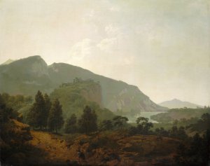 Italian Landscape by Joseph Wright Of Derby Oil Painting