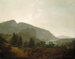 Italian Landscape by Joseph Wright Of Derby Oil Painting