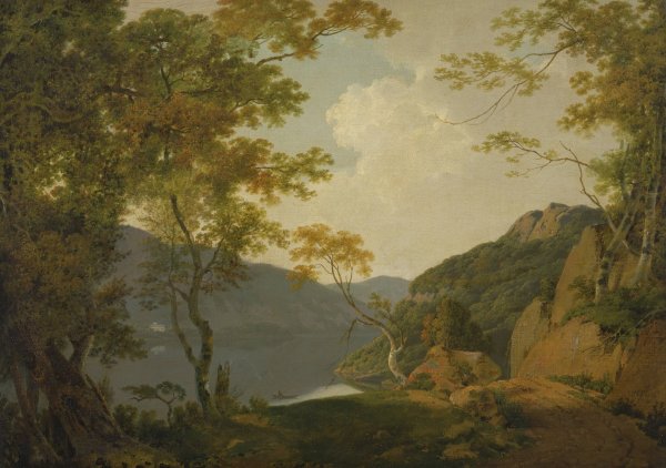 Main Product Photo of Lake Scene Painting by Joseph Wright Of Derby