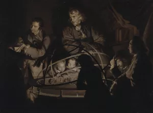 Philosopher Giving A Lecture On The Orrery by Joseph Wright Of Derby Oil Painting