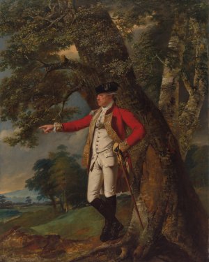 Portrait of Colonel Charles Heathcote by Joseph Wright Of Derby Oil Painting
