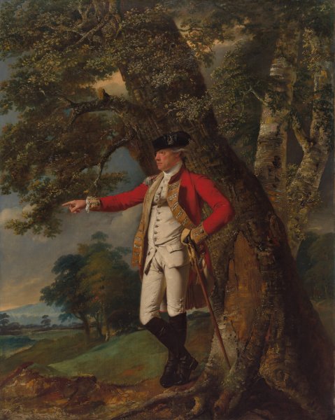 Portrait of Colonel Charles Heathcote  by Joseph Wright Of Derby - Hand-Painted Oil Painting Reproduction