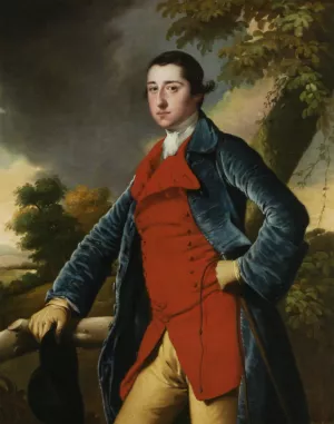 Portrait of Francis Burdett by Joseph Wright Of Derby Oil Painting