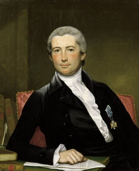 Portrait Of General Giles by Joseph Wright Of Derby - Hand-Painted Oil Painting Reproduction