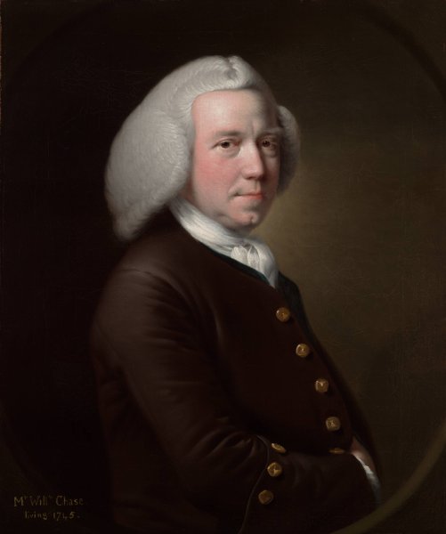 Portrait of Mr. William Chase, Sr.  by Joseph Wright Of Derby - Hand-Painted Oil Painting Reproduction