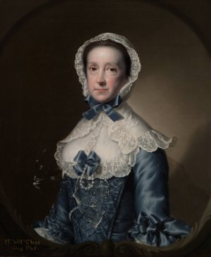 Portrait of Mrs. William Chase, Sr. by Joseph Wright Of Derby Oil Painting