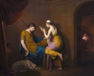 The Corinthian Maid by Joseph Wright Of Derby Oil Painting