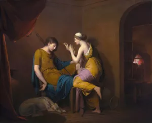The Corinthian Maid by Joseph Wright Of Derby Oil Painting