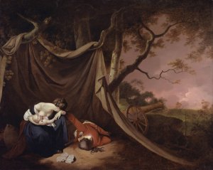 The Dead Soldier by Joseph Wright Of Derby Oil Painting