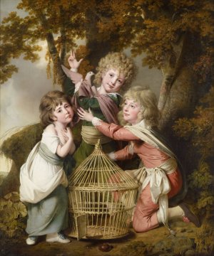 The Synnot Children by Joseph Wright Of Derby Oil Painting