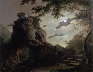 Virgil's Tomb painting by Joseph Wright Of Derby