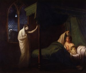 William And Margaret From Percy's 'reliques Of Ancient English Poetry' Oil painting by Joseph Wright Of Derby